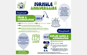 Formule anniversaire le mercredi - Jour des enfants