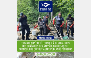 Formation à la pêche électrique gratuite dans la Loire