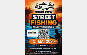 Compétition street fishing (pêche urbaine) dans le 42 - Gardon Forezien - Le 31/05/26