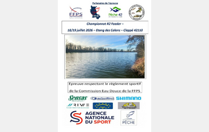 Championnat R2 Feeder - 18/19 juillet - Etang les Colons - Cleppé 42110