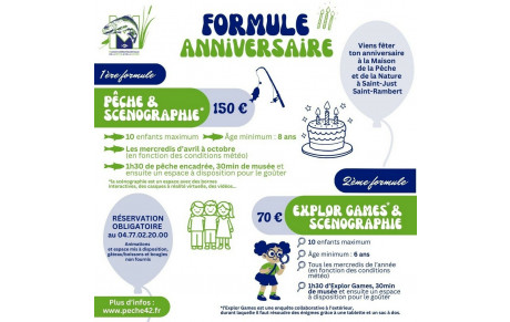 Formule anniversaire le mercredi - Jour des enfants
