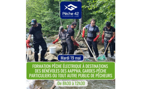 Formation à la pêche électrique gratuite dans la Loire