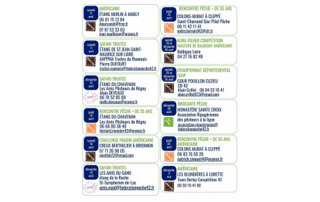 Evènements "Pêche" dans la Loire en 2026