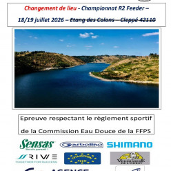 Championnat R2 Feeder - 18/19 juillet - Barrage Villerest - 42